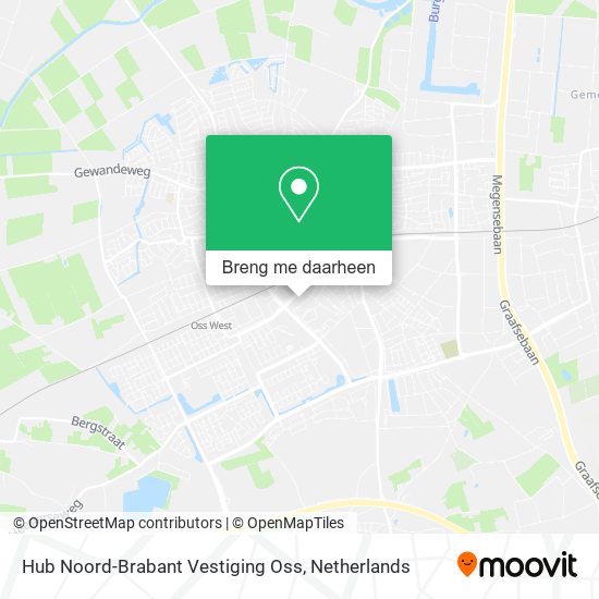 Hub Noord-Brabant Vestiging Oss kaart