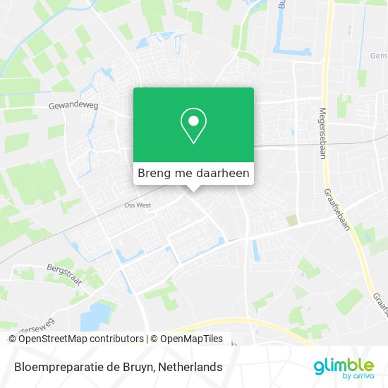 Bloempreparatie de Bruyn kaart