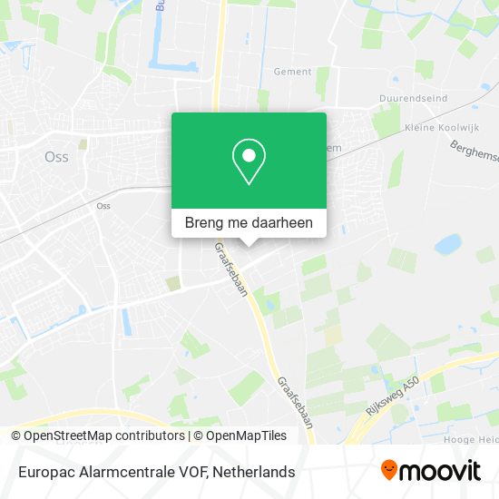 Europac Alarmcentrale VOF kaart