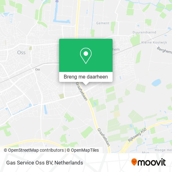 Gas Service Oss BV kaart