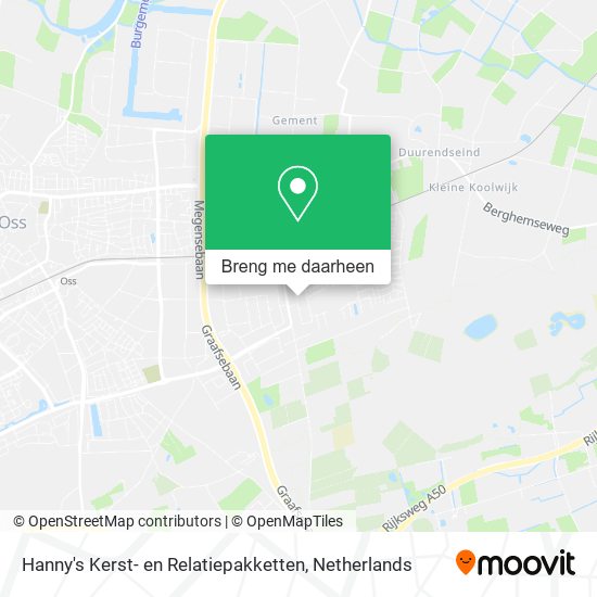 Hanny's Kerst- en Relatiepakketten kaart