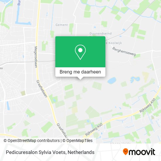 Pedicuresalon Sylvia Voets kaart