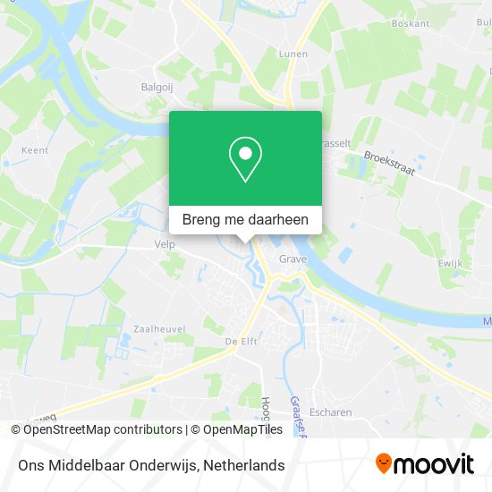 Ons Middelbaar Onderwijs kaart