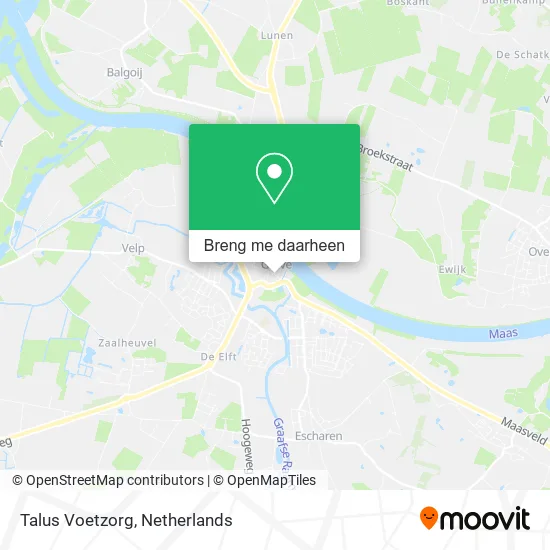 Talus Voetzorg kaart