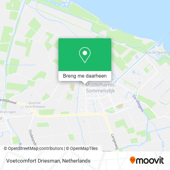 Voetcomfort Driesman kaart