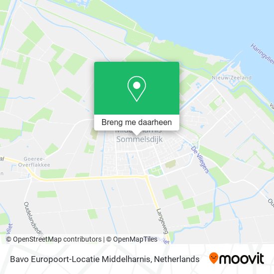 Bavo Europoort-Locatie Middelharnis kaart