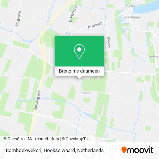 Bamboekwekerij Hoekse waard kaart