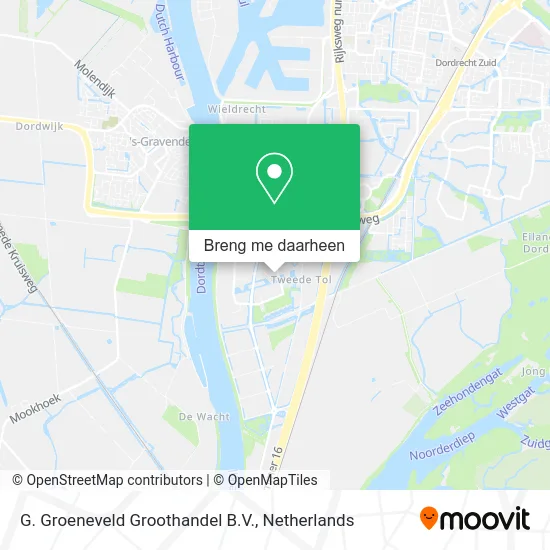 G. Groeneveld Groothandel B.V. kaart