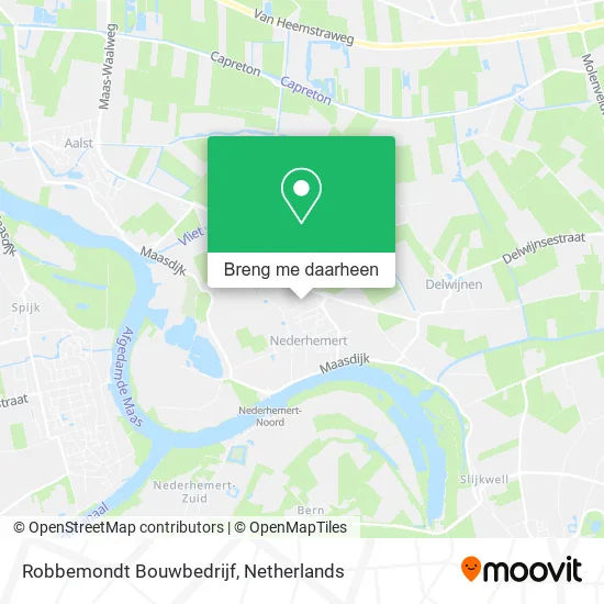 Robbemondt Bouwbedrijf kaart