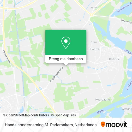 Handelsonderneming M. Rademakers kaart
