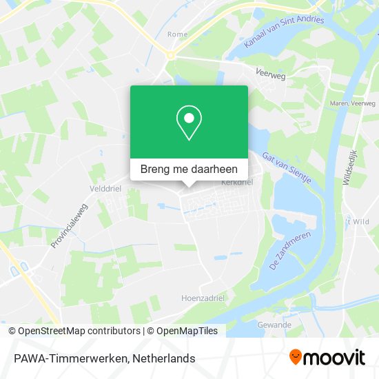 PAWA-Timmerwerken kaart