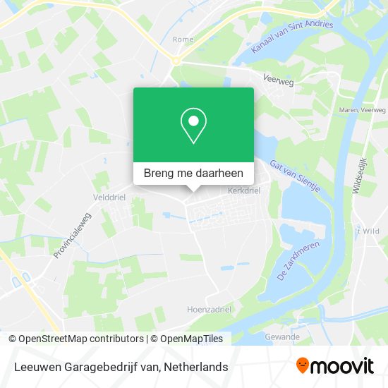 Leeuwen Garagebedrijf van kaart