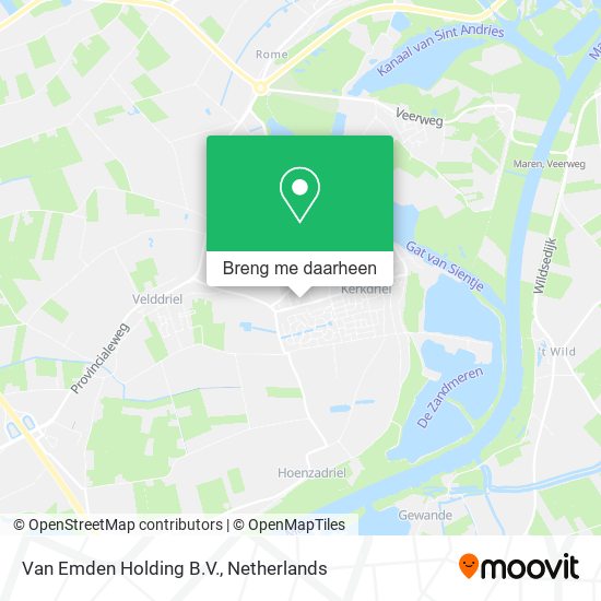 Van Emden Holding B.V. kaart