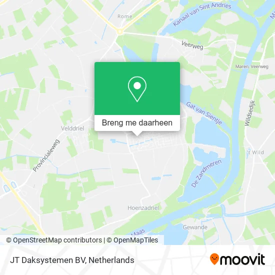 JT Daksystemen BV kaart