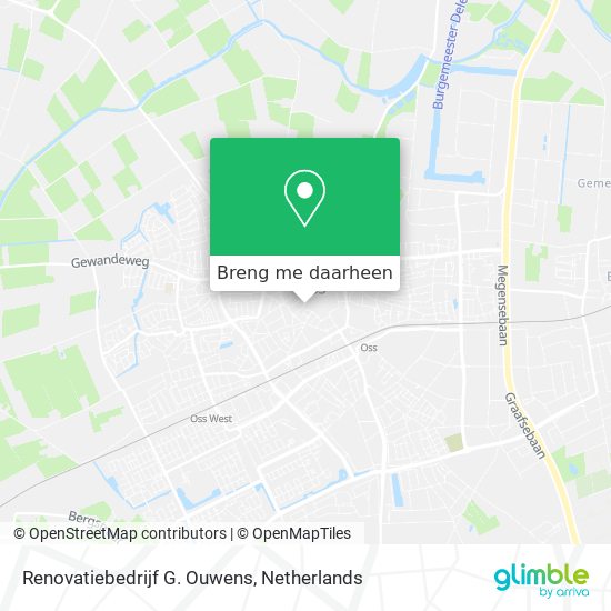 Renovatiebedrijf G. Ouwens kaart