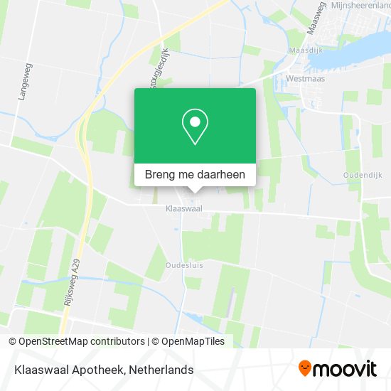 Klaaswaal Apotheek kaart