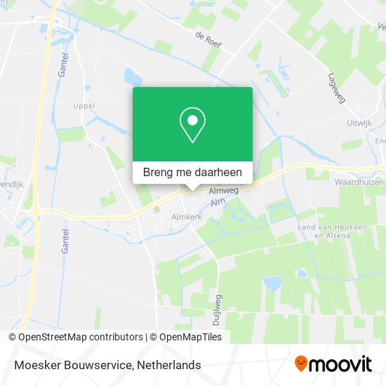 Moesker Bouwservice kaart