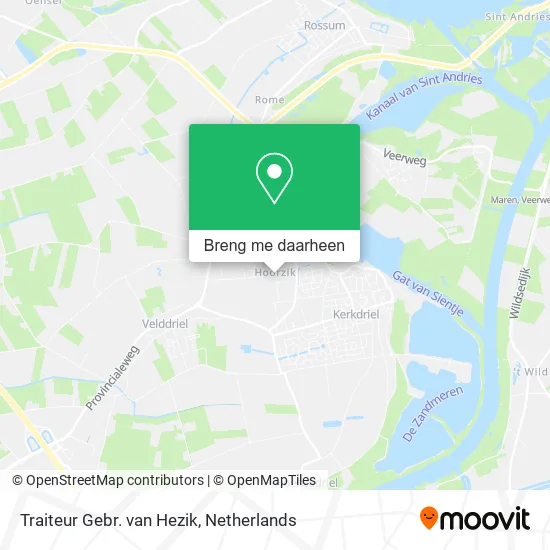 Traiteur Gebr. van Hezik kaart