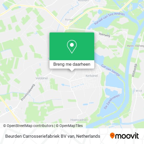 Beurden Carrosseriefabriek BV van kaart