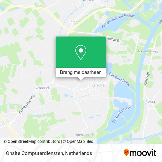 Onsite Computerdiensten kaart