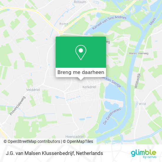 J.G. van Malsen Klussenbedrijf kaart