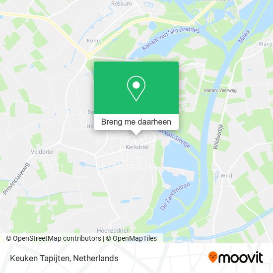 Keuken Tapijten kaart