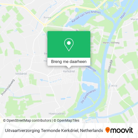 Uitvaartverzorging Termonde Kerkdriel kaart