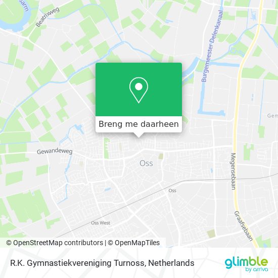 R.K. Gymnastiekvereniging Turnoss kaart