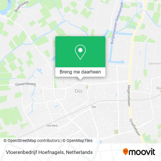 Vloerenbedrijf Hoefnagels kaart