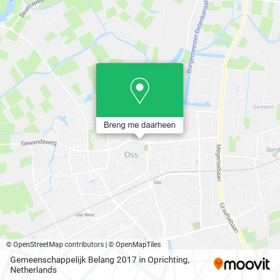 Gemeenschappelijk Belang 2017 in Oprichting kaart