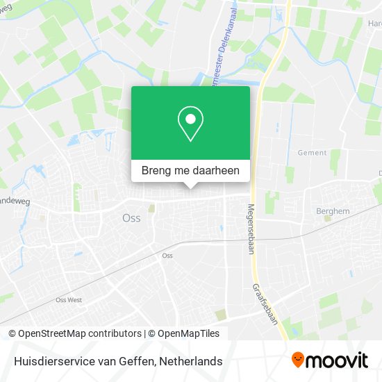 Huisdierservice van Geffen kaart