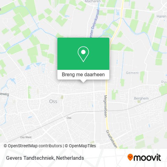 Gevers Tandtechniek kaart