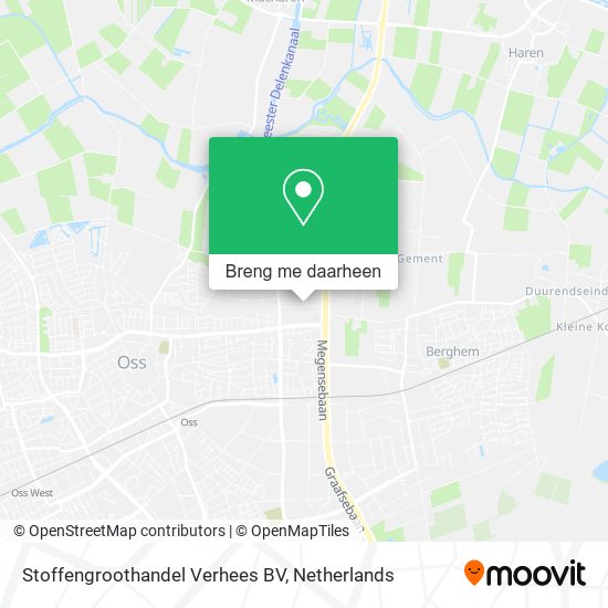 Stoffengroothandel Verhees BV kaart