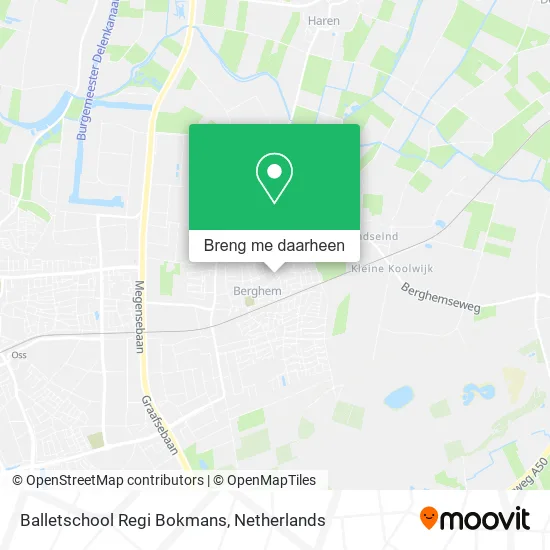 Balletschool Regi Bokmans kaart
