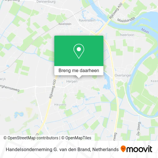 Handelsonderneming G. van den Brand kaart