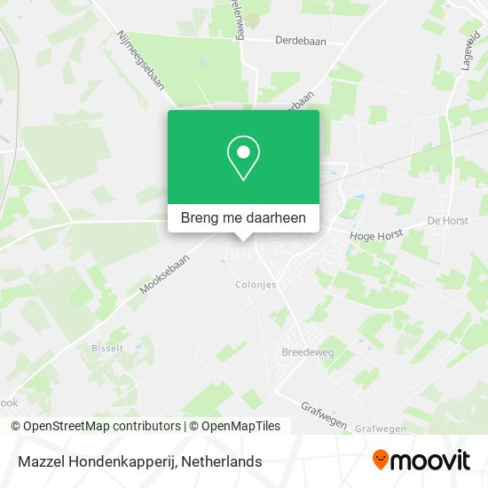 Mazzel Hondenkapperij kaart