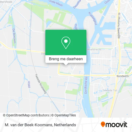 M. van der Beek-Koomans kaart