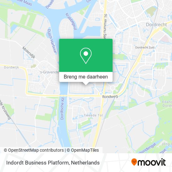 Indordt Business Platform kaart