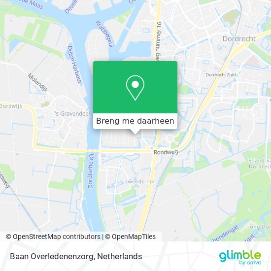 Baan Overledenenzorg kaart