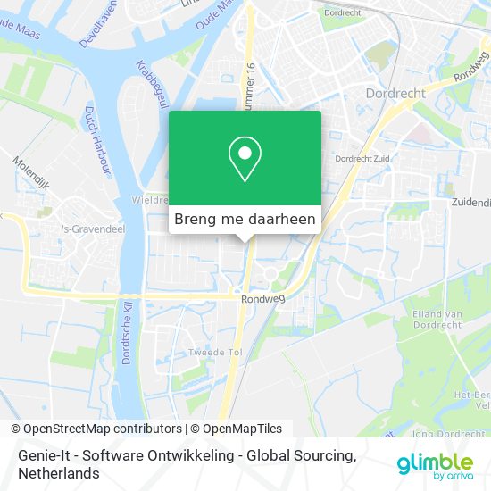 Genie-It - Software Ontwikkeling - Global Sourcing kaart