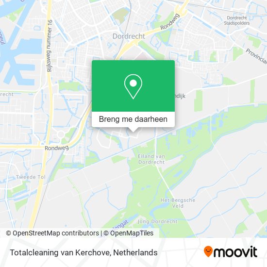 Totalcleaning van Kerchove kaart