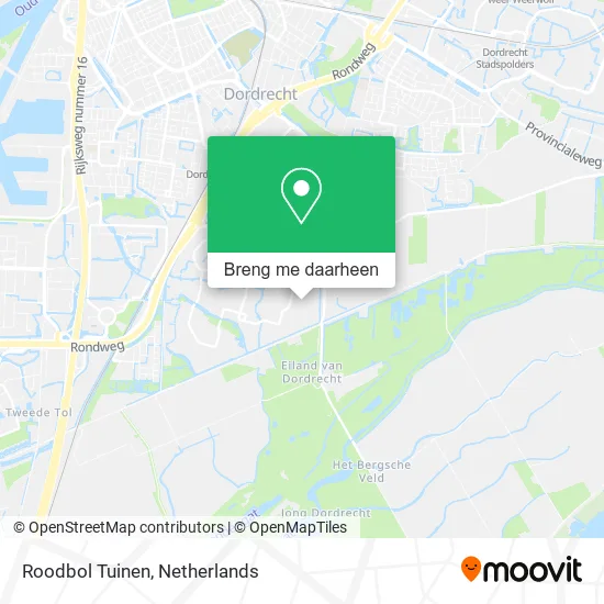 Roodbol Tuinen kaart