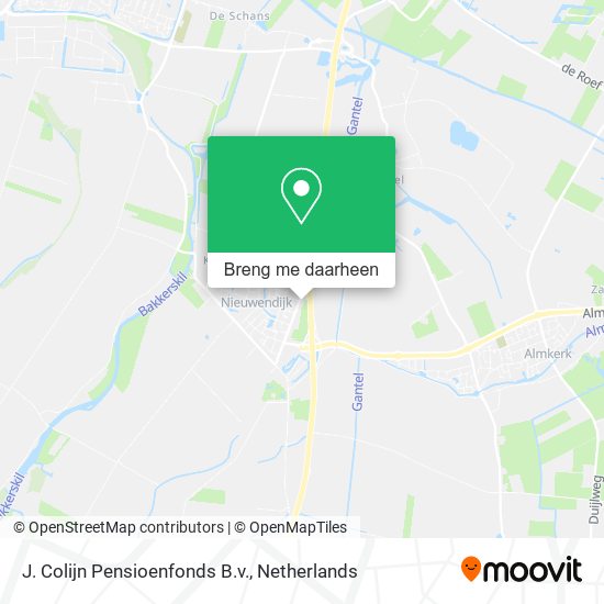 J. Colijn Pensioenfonds B.v. kaart