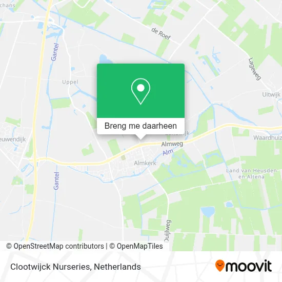 Clootwijck Nurseries kaart