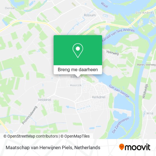 Maatschap van Herwijnen Piels kaart