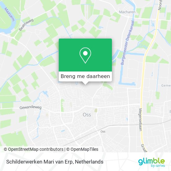 Schilderwerken Mari van Erp kaart