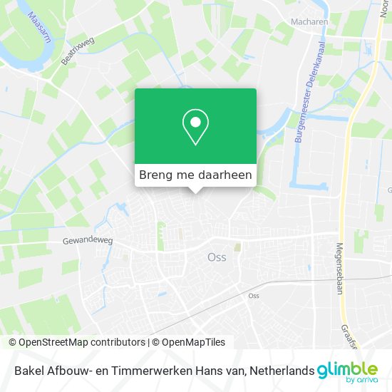 Bakel Afbouw- en Timmerwerken Hans van kaart