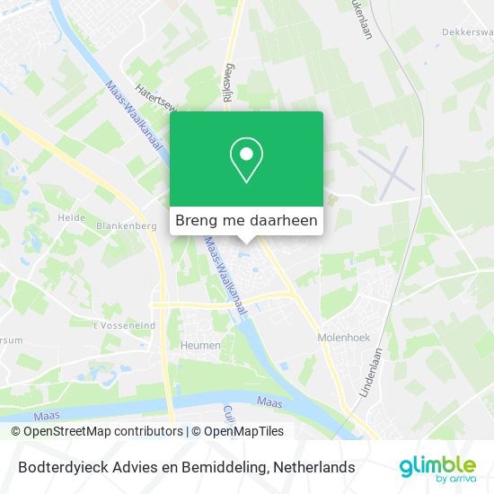 Bodterdyieck Advies en Bemiddeling kaart