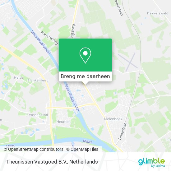 Theunissen Vastgoed B.V. kaart