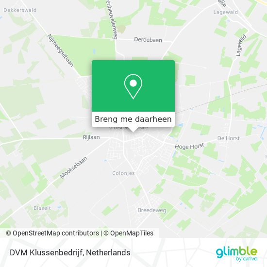 DVM Klussenbedrijf kaart